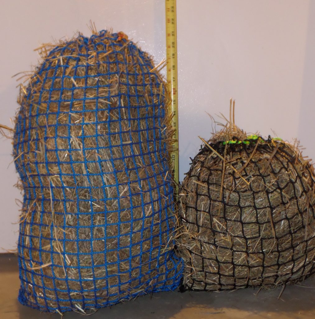 SHIRES SMALL LARGE HAYNET WITH SMALL 5CM HOLES SLOW FEEDER ALL COLOURS HAY BAG 